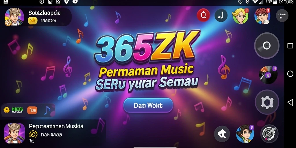 Tangkapan layar dari gameplay musik yang menarik di 365ZK.