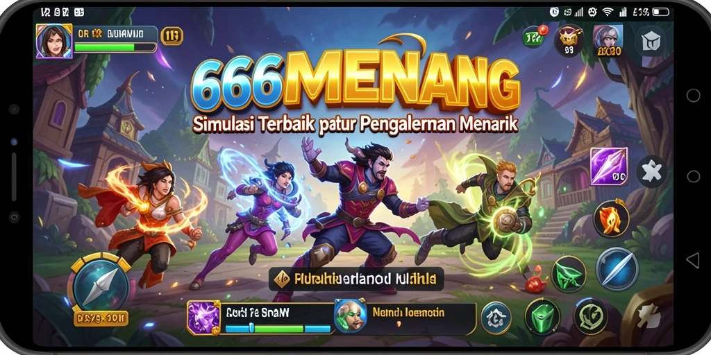 Screenshot gameplay 666MENANG dengan tampilan simulasi yang menarik.