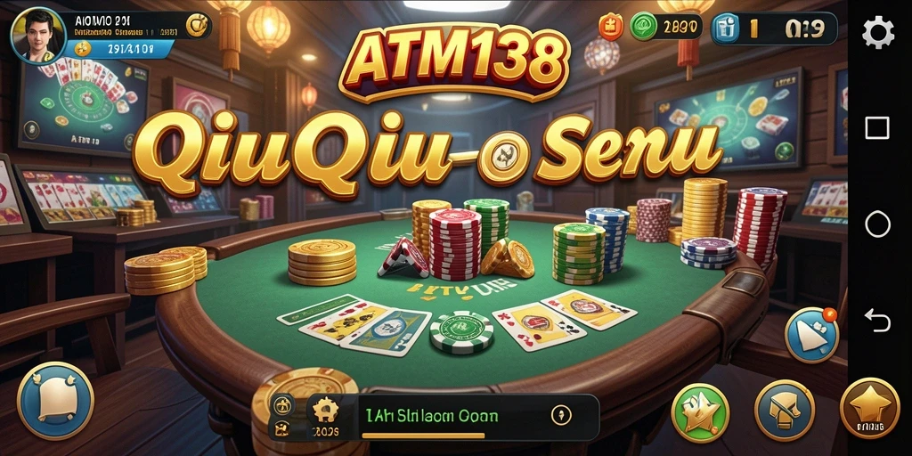 Screenshot utama gameplay <strong>ATM138</strong> menampilkan aksi seru QiuQiu.