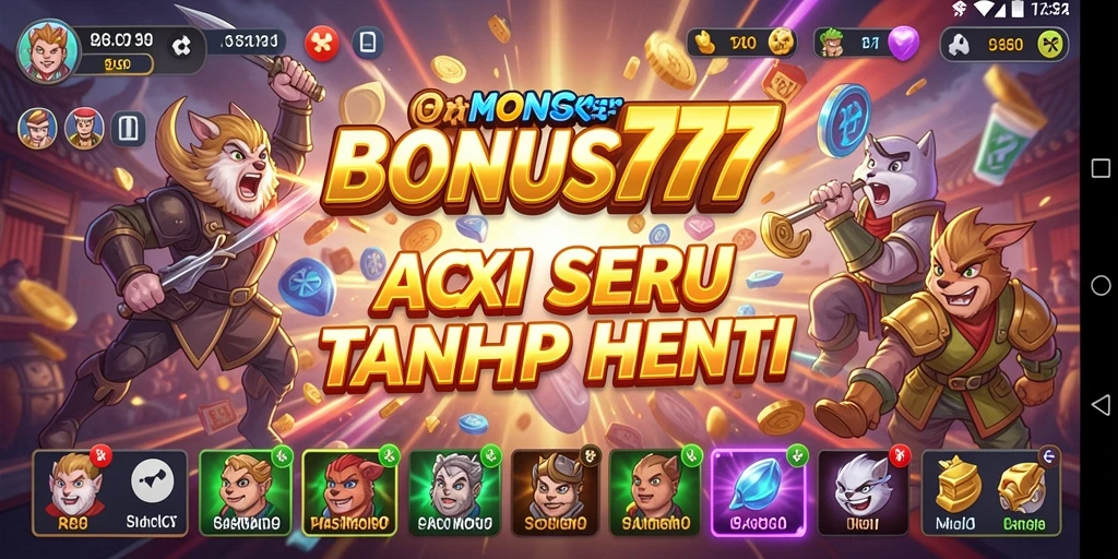 Gameplay seru BONUS777 dengan aksi mendebarkan dan grafis menawan.
