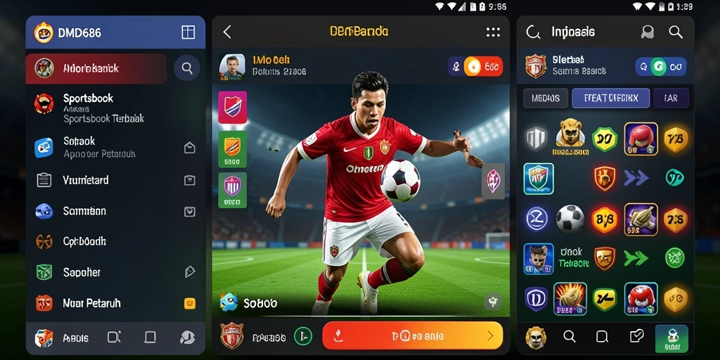 Tampilan gameplay menarik dari aplikasi Sportsbook DMD686.