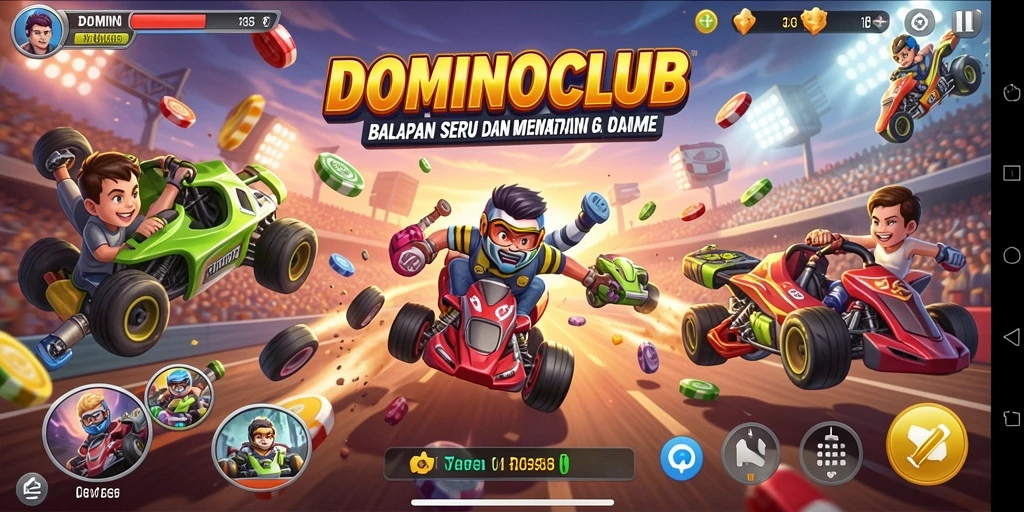 Tampilan gameplay seru dan mendebarkan di DOMINOCLUB.