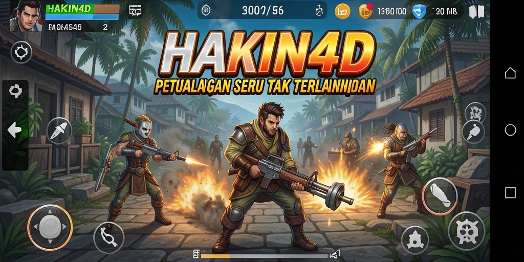 Screenshot HAKIN4D menampilkan gameplay yang penuh aksi dalam dunia petualangan.