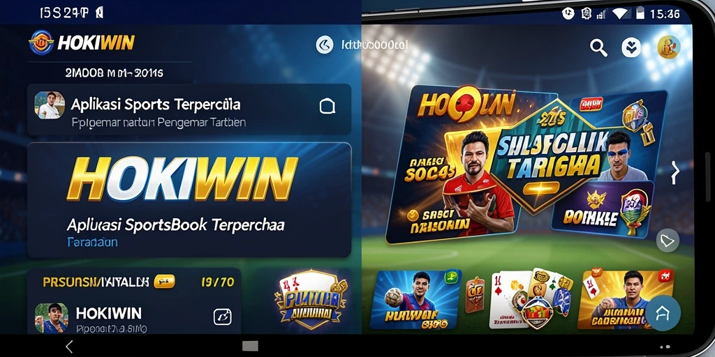 Tampilan menarik dari gameplay HOKIWIN saat melakukan taruhan olahraga.