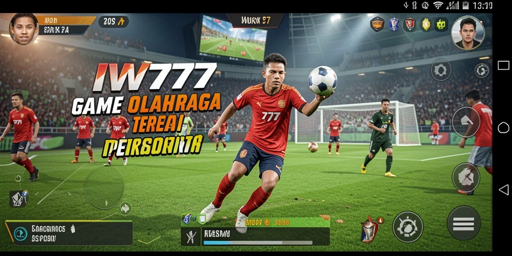 Screenshot IW777 menampilkan aksi seru dalam permainan olahraga.