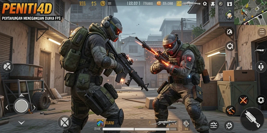 Tampilan gameplay yang mendebarkan dari PENITI4D.
