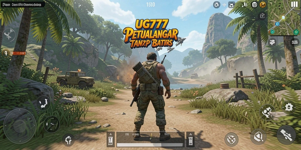 Tangkapan layar gameplay UG777 menunjukkan keindahan dunia terbuka.